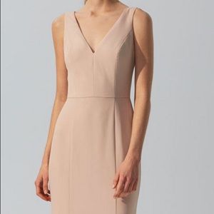Amsale V-neck Long Dress